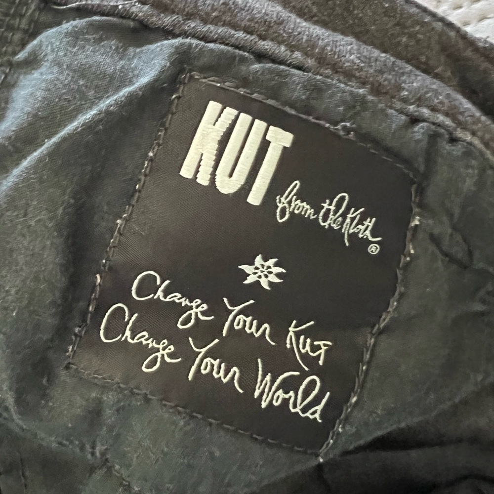 Kut From The Kloth Jennifer Fit Ultra Skinny soft dark charcoal pants Sz 10 - Picture 2 of 5